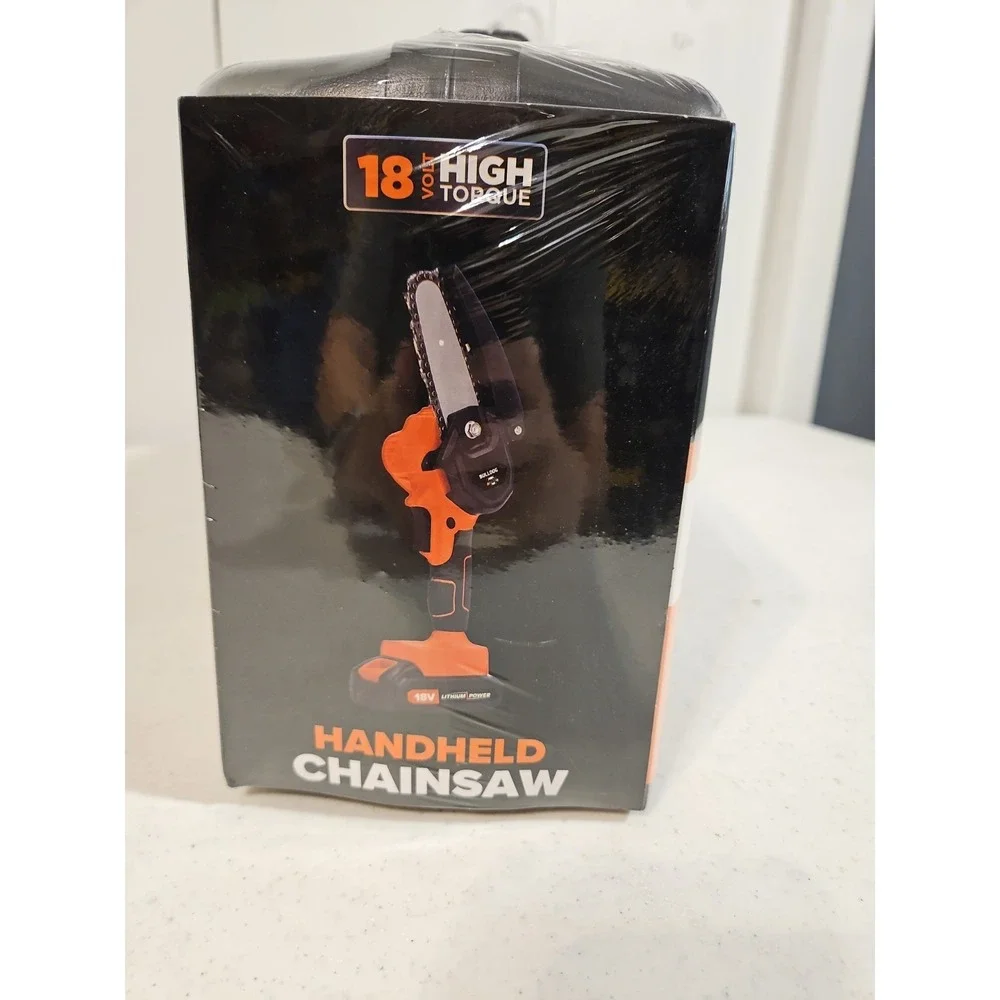 Bulldog 18V Handheld Mini‎ Chainsaw Cordless Rechargeable Pruning Saw Kit New